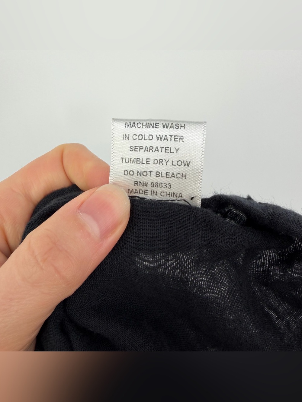 VTG KLEEN Cotton Gauze Cropped Pants Black L - Picture 7 of 9